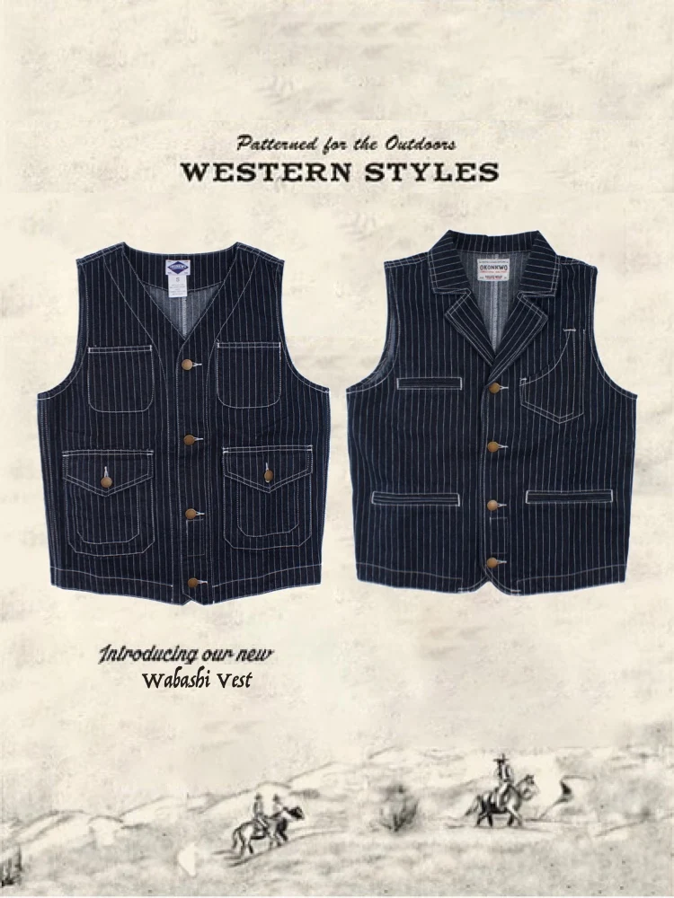 

Waba American Sle Hunting Vest Retro Baseball Collar Workwear Jaet Pure Color V-Ne Single Button Youth Casual Autumn