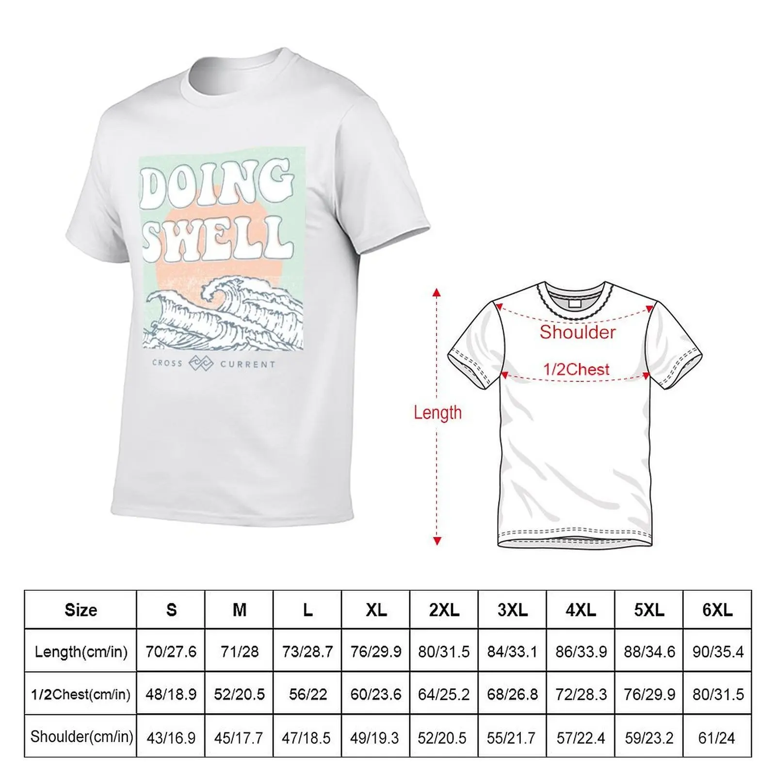 Doing Swell Surf T-Shirt anime tshirt t shirt men 100% cotton luxury brand cotton t shirts high quality T-shirt