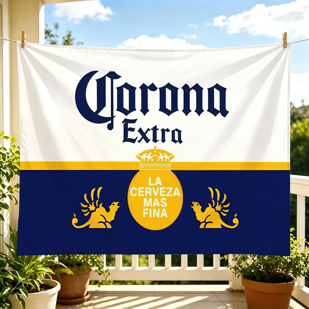 Fashion print C-Corona flag For Living Room Home Dorm Decor Wall Outdoor Camping Party Banner Gifts