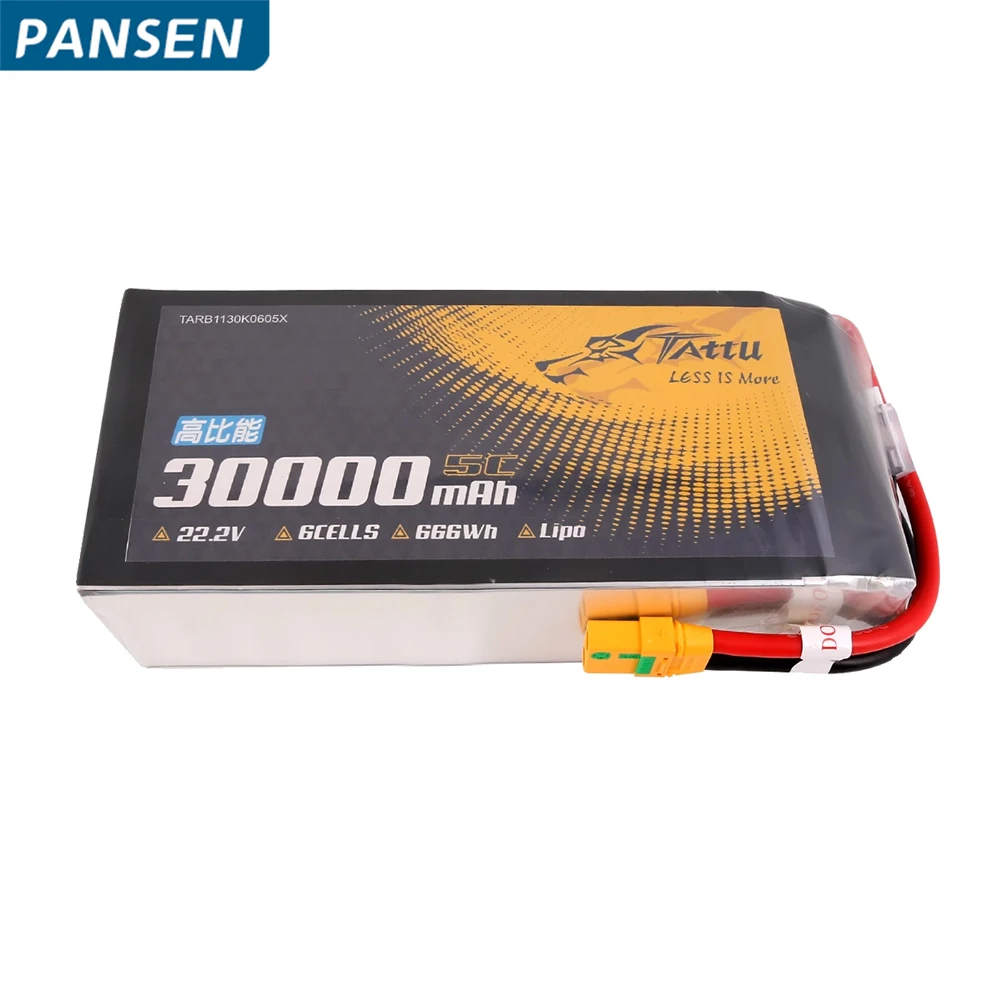 

TATTU 6S 27000mah 30000mAh 22.2V Lithium Batteries for Industrial UAV High-density Semi Solid State