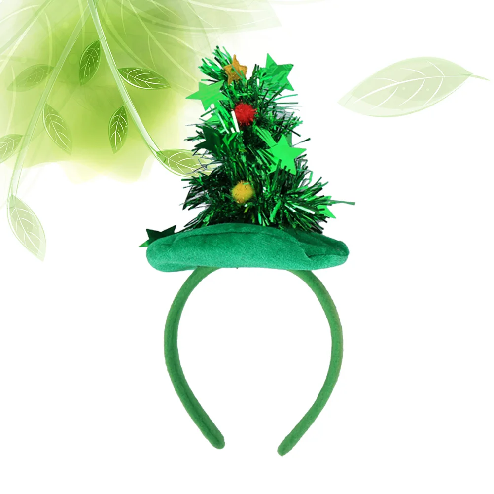

Christmas Hat Headb Festive Tree Headwear Party Costume Xmas Hair Hoop Lightweight Non Fading Fits Most Comfortable Wear