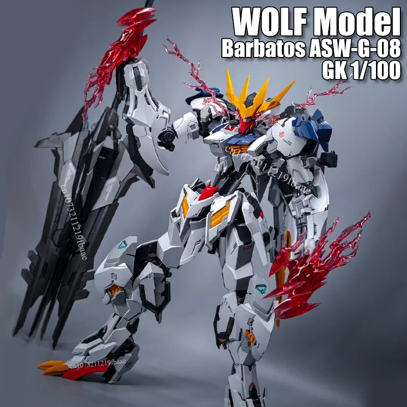 

In Stock WOLF Model Barbatos 1/100 ASW-G-08 GK Style Assembly Model Kit Action Figure Alloy Skeleton Mecha Robot Gifts