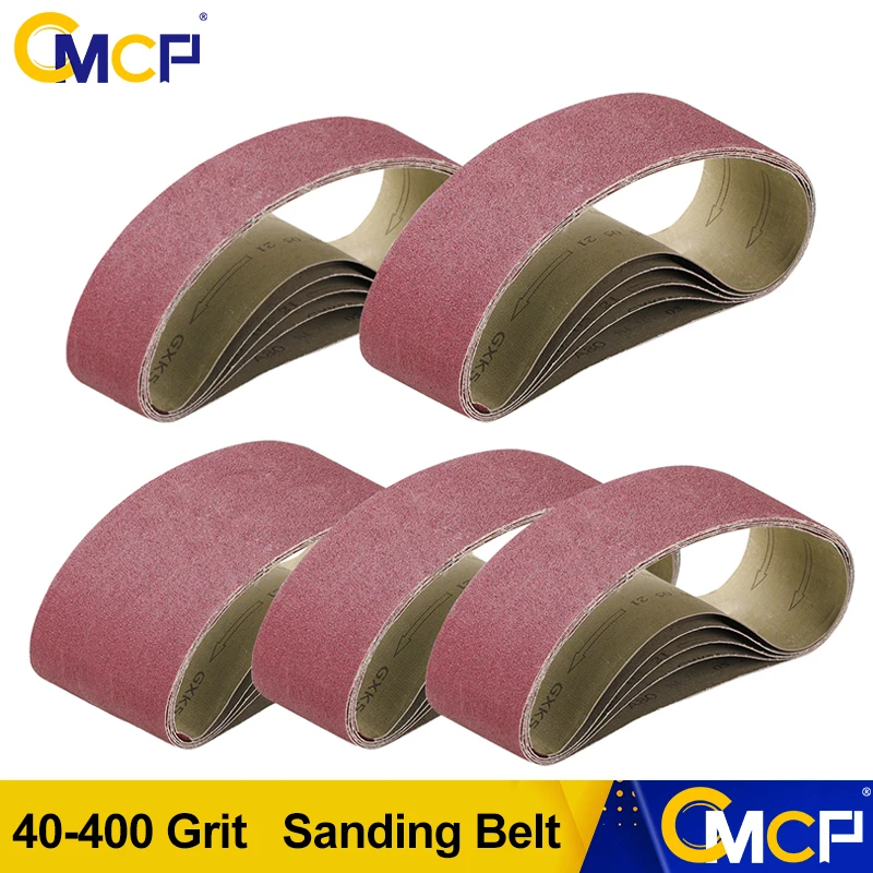 CMCP Sander Paper Sanding Belts Grit 40/60/80/120/180/240/320/400 Grinder Sanding Paper for Polish Wood Metal Abrasive Tools