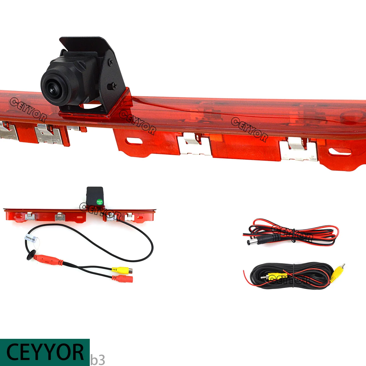 

3Applicable to Peugeot Expert, Citroen Jumpy, Toyota ProAce High Mount Stop Light HD Backup Camera