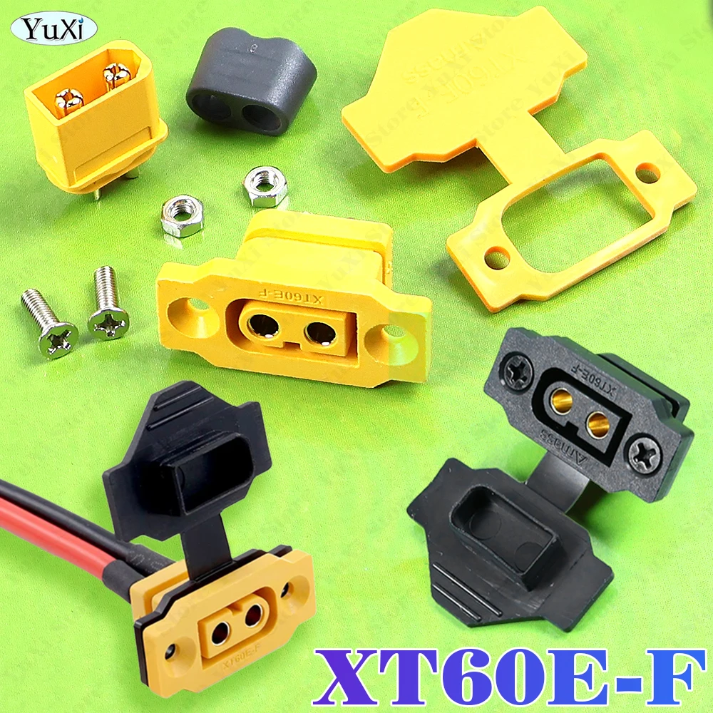 1-10Pcs AMASS Fast Charge XT60E-F.B Model Airplane Battery Gold-plated 30A High Current Female Plug Mountable XT60 Connector