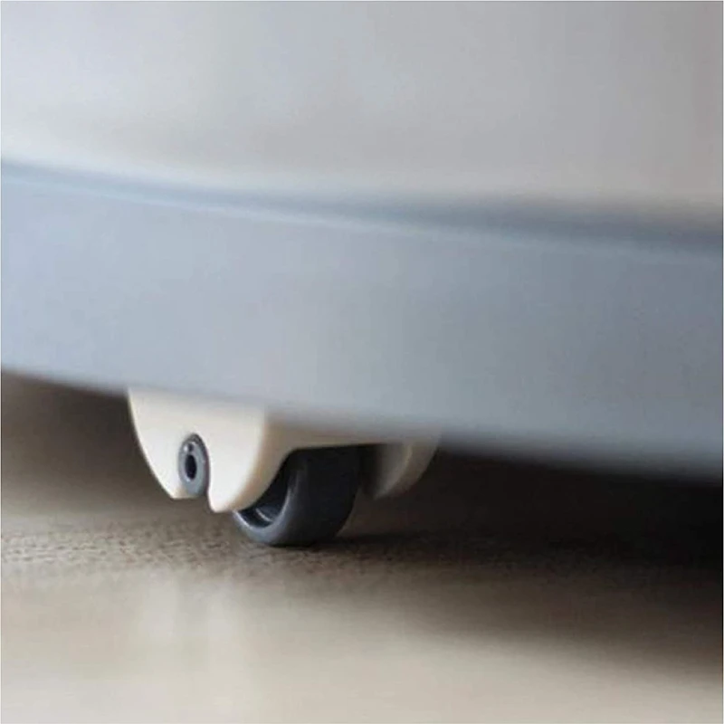 Self Adhesive Casters Wheels For Storage Box Trash Can Single Direction Non-Swivel Casters No Drilling