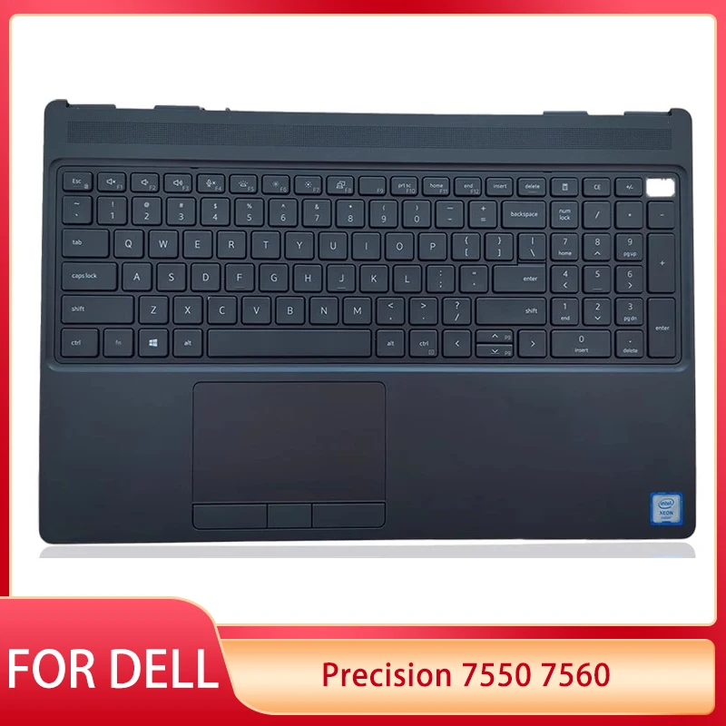 

Новинка 95% года, клавиатура для ноутбука США для Dell Precision 7550, 7560, подставка для клавиатуры US, Верхняя деталь 0 В, 1 ПЭ