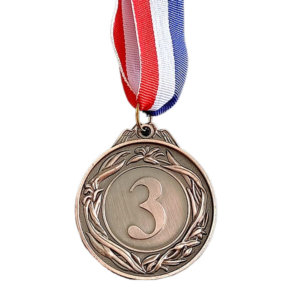 5 سنتيمتر الذهب/الفضة/البرونزية ميدالية الطلاب المكافآت مع الرقبة الشريط المعادن الفائز ميداليات المنافسة ميداليات للألعاب الرياضية #6