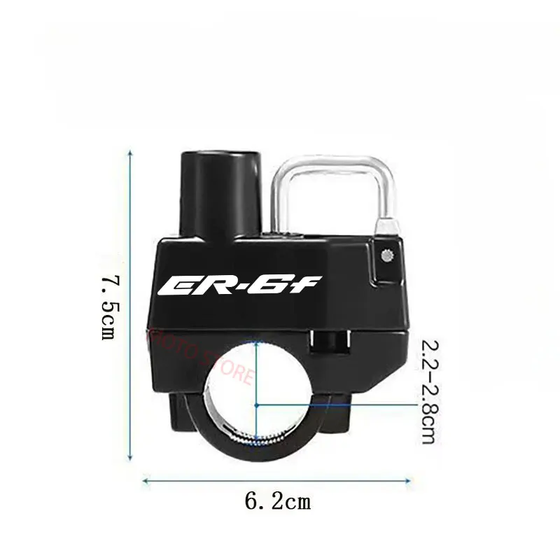 Voor Kawasaki Er6f Helm Lock Anti-Diefstal Locker Vergrendeling Roestvast Fijn Vakmanschap Compact Formaat Gemak Motorfiets Su