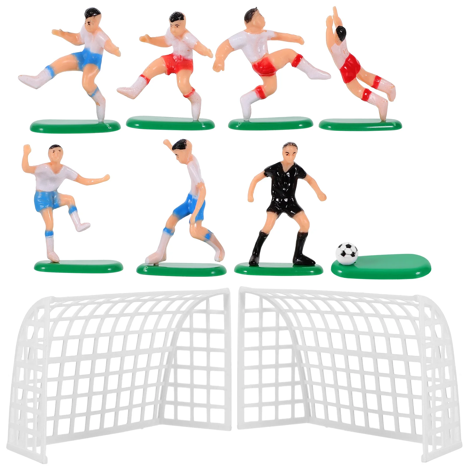 

1Set Cute Football Player Cake Decorations Fine Workmanship Novelty Props for Party Baking Supplies Home Office Balcony Decor
