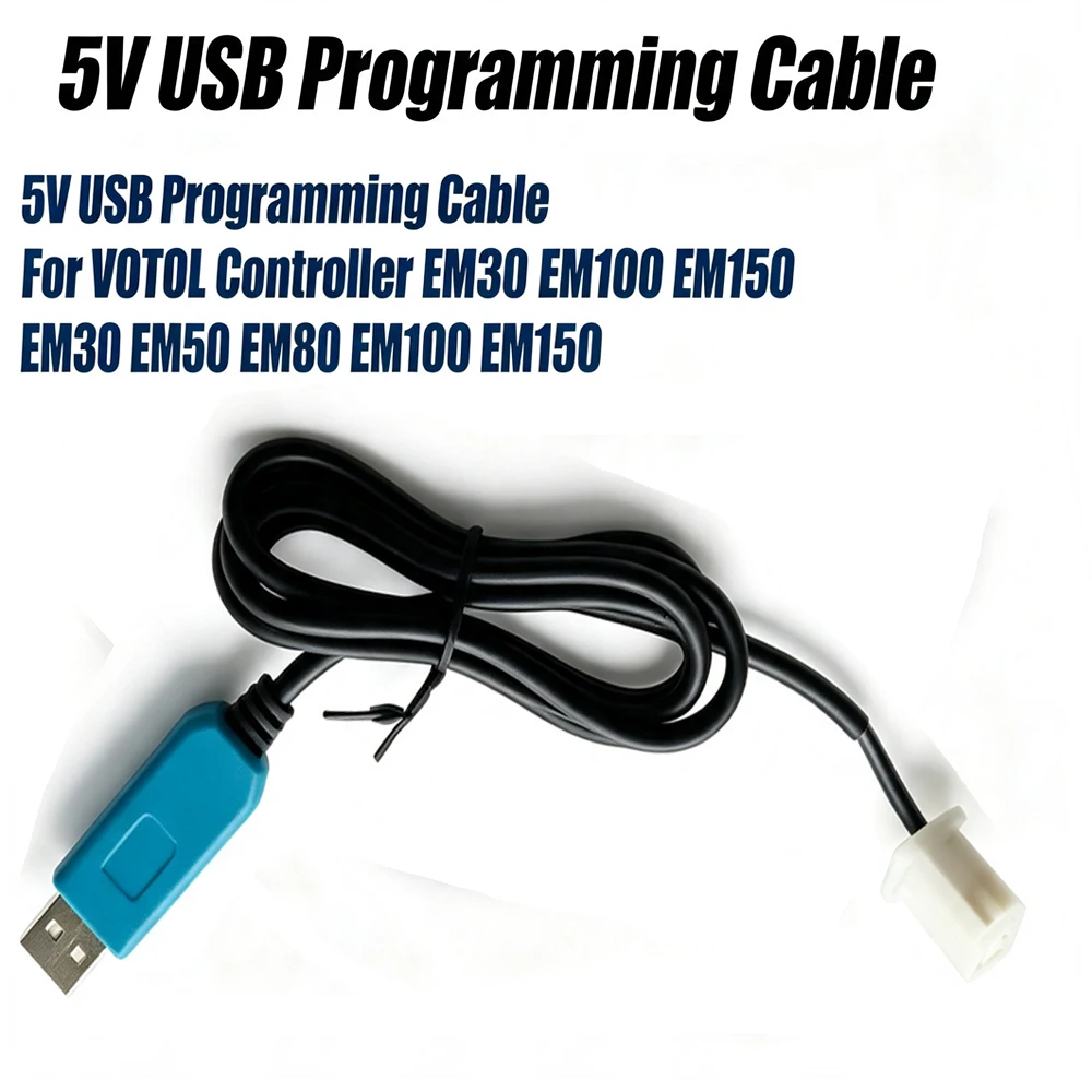 For VOTOL USB Programming Cable 5V 1M EM30 EM50 EM80 EM100 EM150 Electric Bicycle Scooter Controller Programmer Tuning Wire