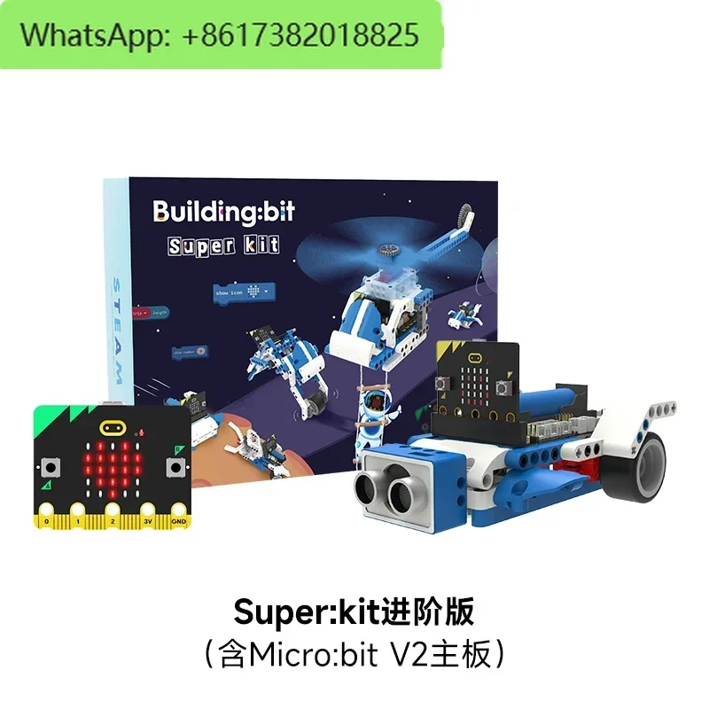Bloque de programación Microbit Robot Sensor Kit Gráfico Python Car Education