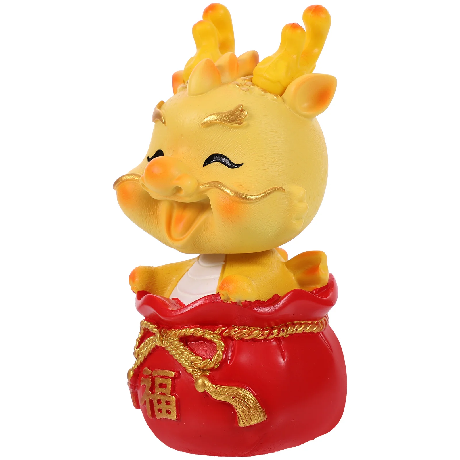 

1Pcs Exquisite Resin Chinese Dragon Figurine Zodiac Statue Tabletop Ornaments Miniature Decor