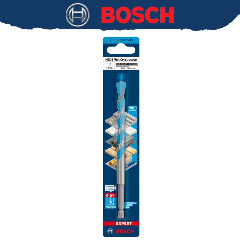BOSCH EXPERT HEX-9 multifunctionele boor voor zachte betontegels Spiraalboor met hoge hardheid 2608900569 2608900574