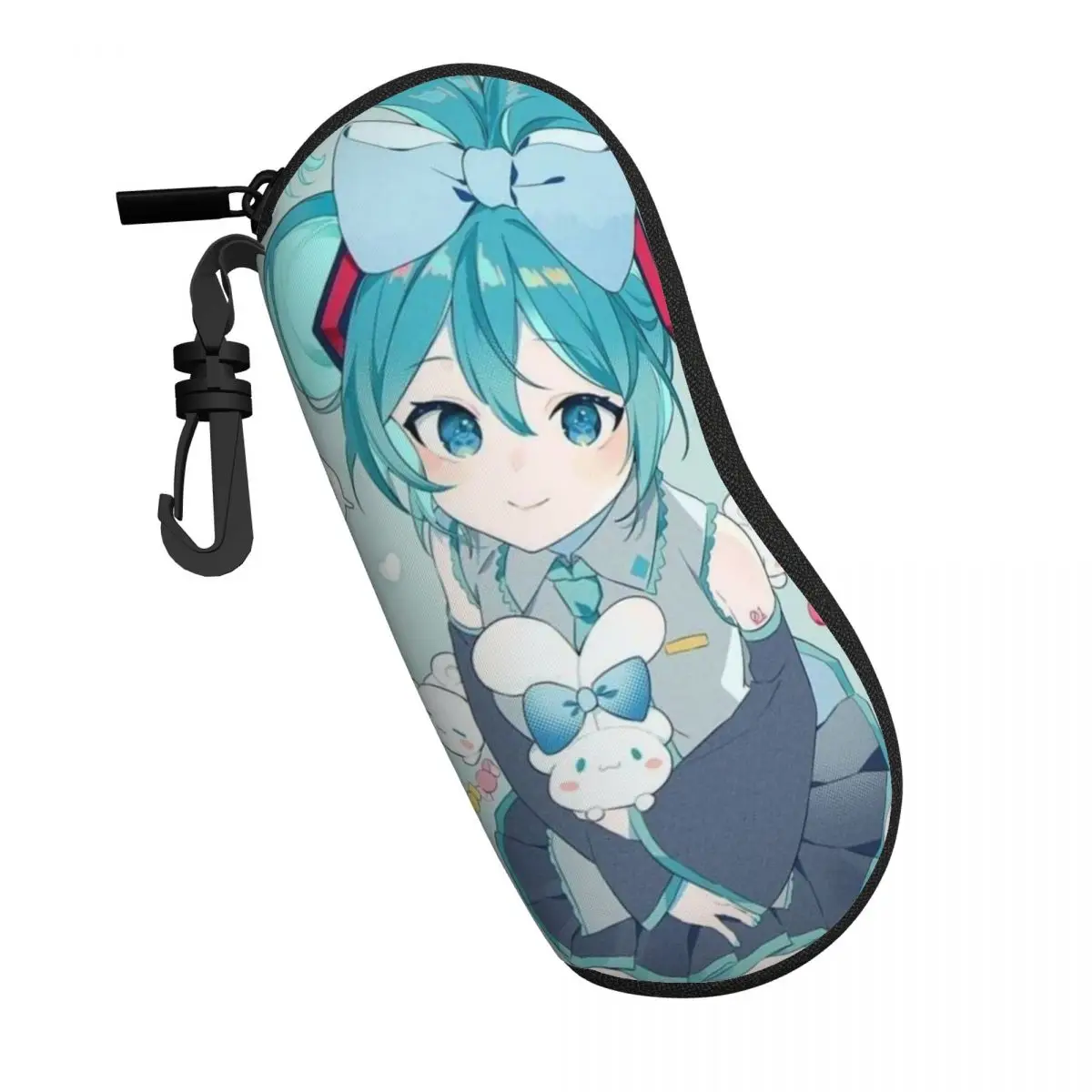 Hatsune Miku Soft Shell Ultra-Light Eyewear Case - Scratch-Resistant and Space-Saving Glasses Bag for Outdoor Adventures