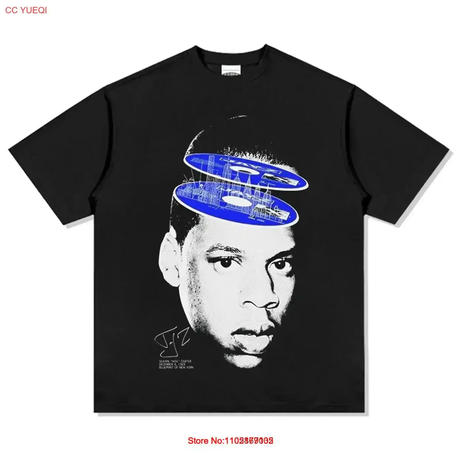 

Jay z T Shirt for Fan HipHop vintage Washed graphic Soft designer clothes Casual Slightly Versatile Comfortable vintage Washed