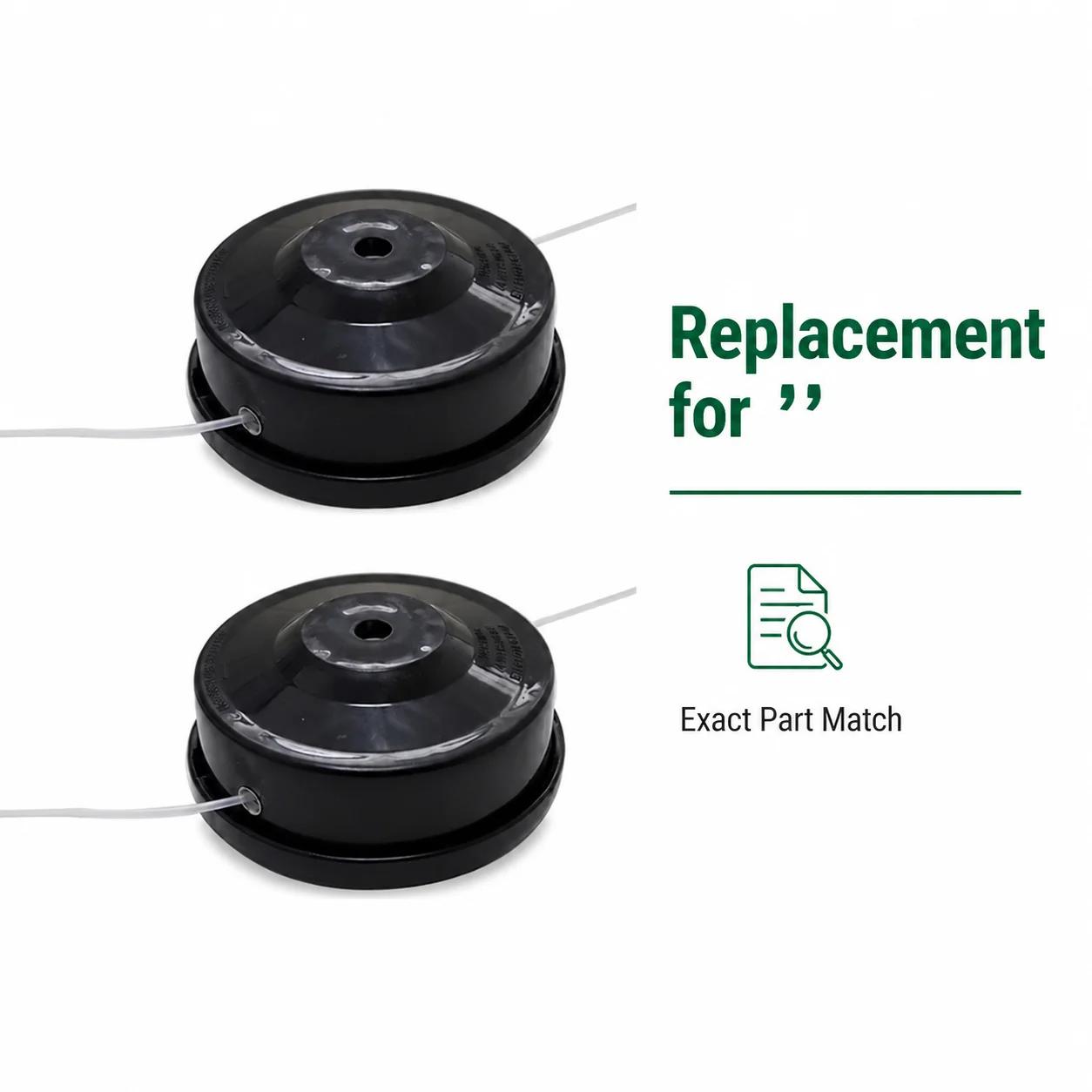Universal Brushcutter Heads M10x1.25, String Trimmer Line Spool Replacement for Grass Trimmers, Weed Eaters, Brushcutters, 2Pcs