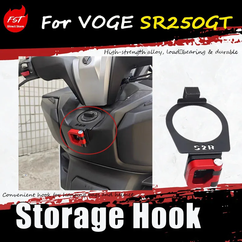 For VOGE SR250GT modification accessories - aluminum storage hooks LX250T - motorcycle water cup - helmet hook