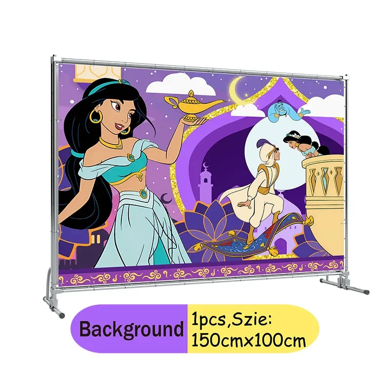 Disney Jasmine Princess Aladdin Theme wedding centerpieces for tables bridesmaid gift stickers cake stand party decor kids decor