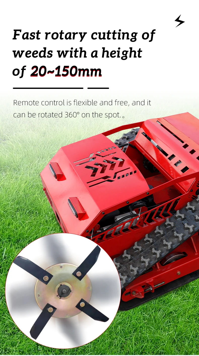 

Газонокосилка-райдер на гусеничном ходу с двигателем Евро-5 для сада и промышленного использования