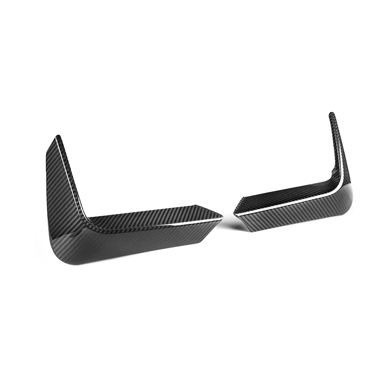 Real Dry Carbon Fiber Rear Bumper Decor For BMW F82 M4 F83 F80 M3 2014-2020 Rear Bumper Lip Splitters Flap Cupwings 2PCS