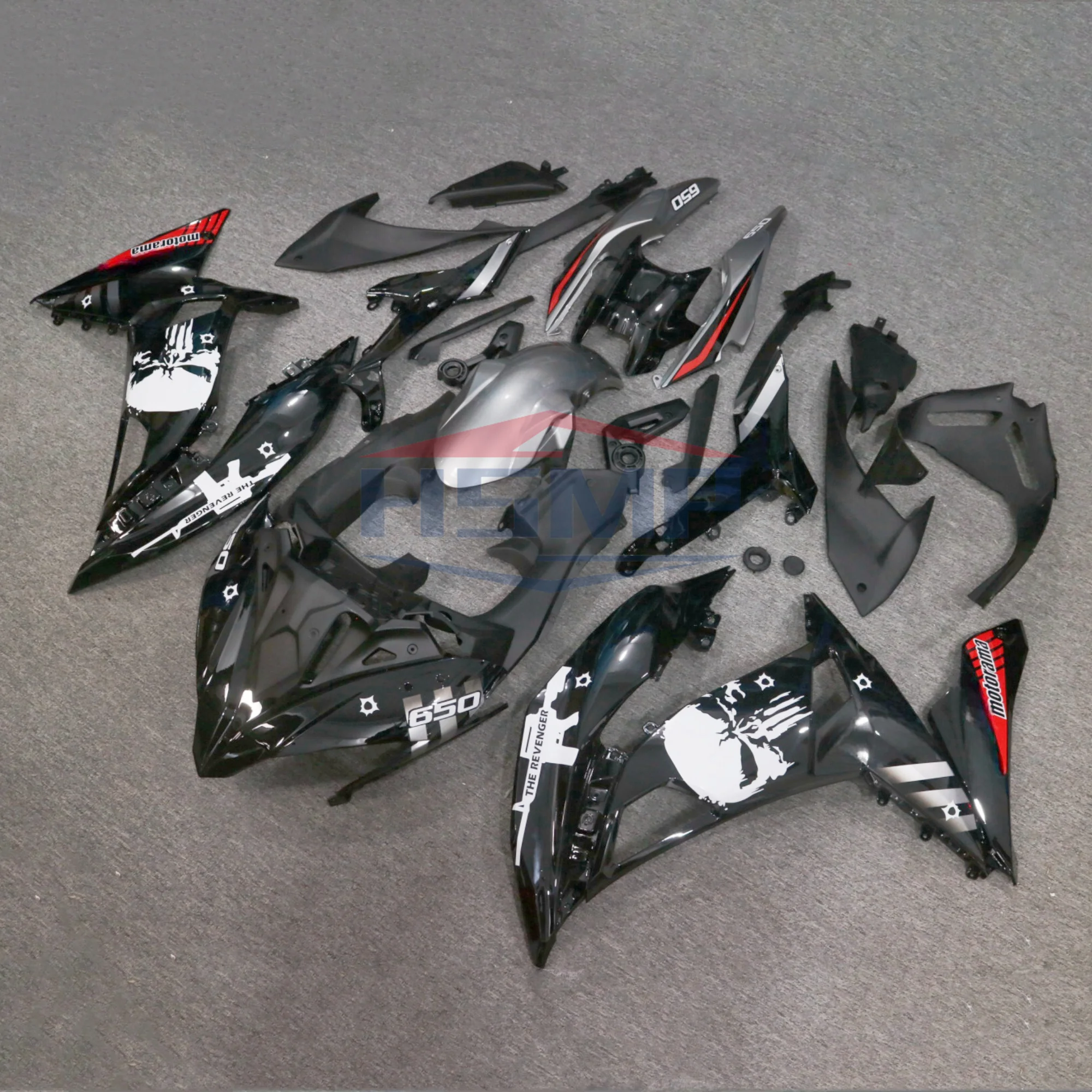 New motorcycle shell fairing kit for Kawasaki Ninja 650 ER-6N 2017 2018 2019 ABS plastic painted body accessories