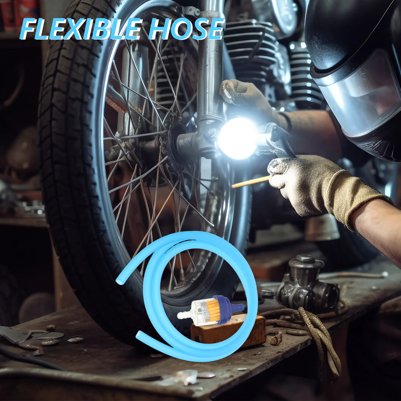 

1Set Universal Motorcycle Oil Filter Drain Hose Kit for Atv Dirt Bike Scooter Easy Install Spill Proof Flexible Filter Line with