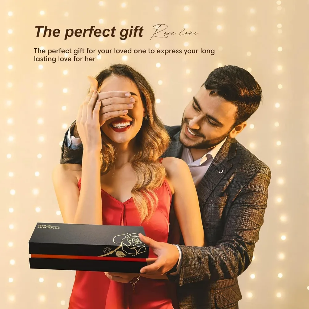 وردة إنفينيتي محفوظة من الراتنج - زينة زهور أبدية لهدايا أعياد الميلاد النسائية وعيد الأم