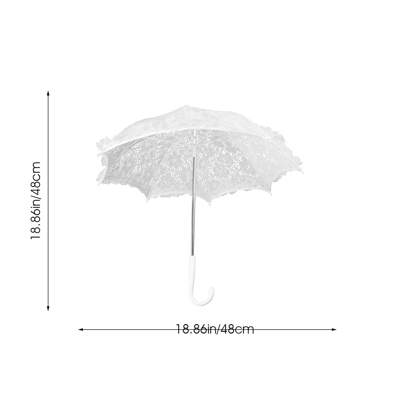 Small Elegant Lace Umbrella Decorative Craft for Dance Costume Party Bride Accessory Wedding Photo Shoot Stage Prop