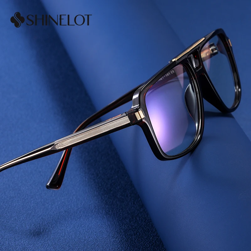 97709 Rectangle Eyeglasses Prescription Frame Technology Oriented Glasses Full Frame Youth Style Science Geek Durable Eyewear view 4