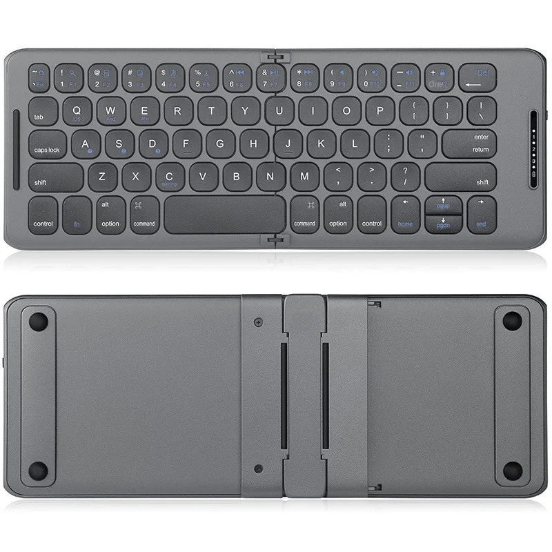 B088Double-Folding Bluetooth keyboard wireless Seamless splice ultra-thin portable applicable mobile phone tablet laptop