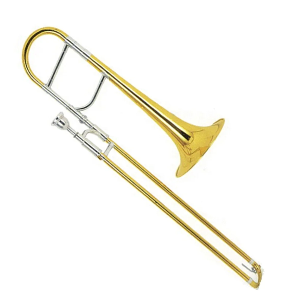 

Hooqu Popular Grade Gold Lacquer Tone Eb Junior Alto Trombone