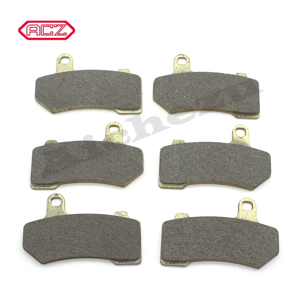 

3 Pairs Front & Rear Motorcycle Brake Pads for Harley V-Rod Street & Night Rod Muscle (2005-2014) VRSCR VRSCD