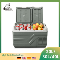 Alpicool NLS 20L 30L 40L Portable Refrigerator Mini Fridge Freezer 12V Compressor Cooler 12/24V DC 100-240V AC for Camping