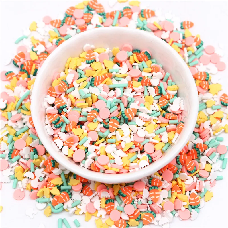 10g Hot Clay Mixed Cherry Blossoms Flower Sprinkle Polymer Clay Slices Nail Art Decorations Manicure Design Accessories Tool