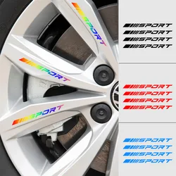 20 Pcs Car reflective wheel stickers Motorcycle Colorful Modified Sport Stickers For Tesla Audi Ford BMW Toyota Mercedes Benz
