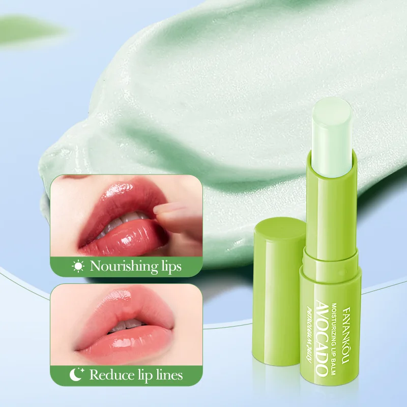 Avocado Moisturizing Lip Balm Lipstick Nourishing Repairing Hydrating Lip Care