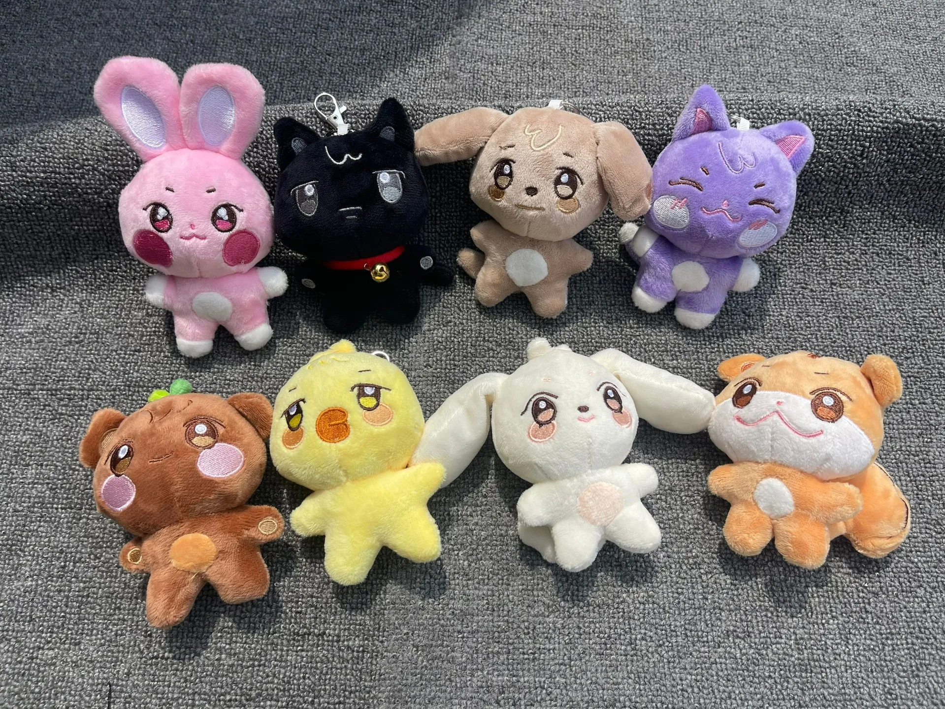 10CM Pop-up Store Puppe Schlüsselanhänger ANITEEZ Cartoon Niedlicher Plüsch Anhänger Schlüsselanhänger Tasche Zubehör Kpop Yunho Yeosang Fans Geschenke