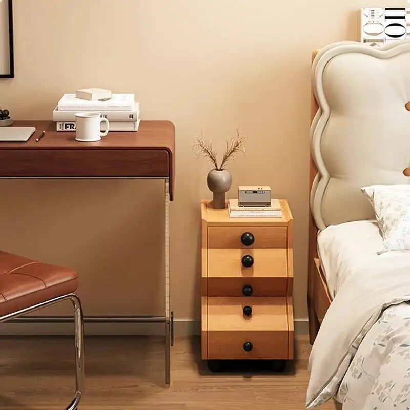 منضدة جمالية بسيطة للتخزين منضدة عصرية لمنتصف القرن منضدة إيطالية ريفية ميسا دي نوش أثاث غرف النوم #6