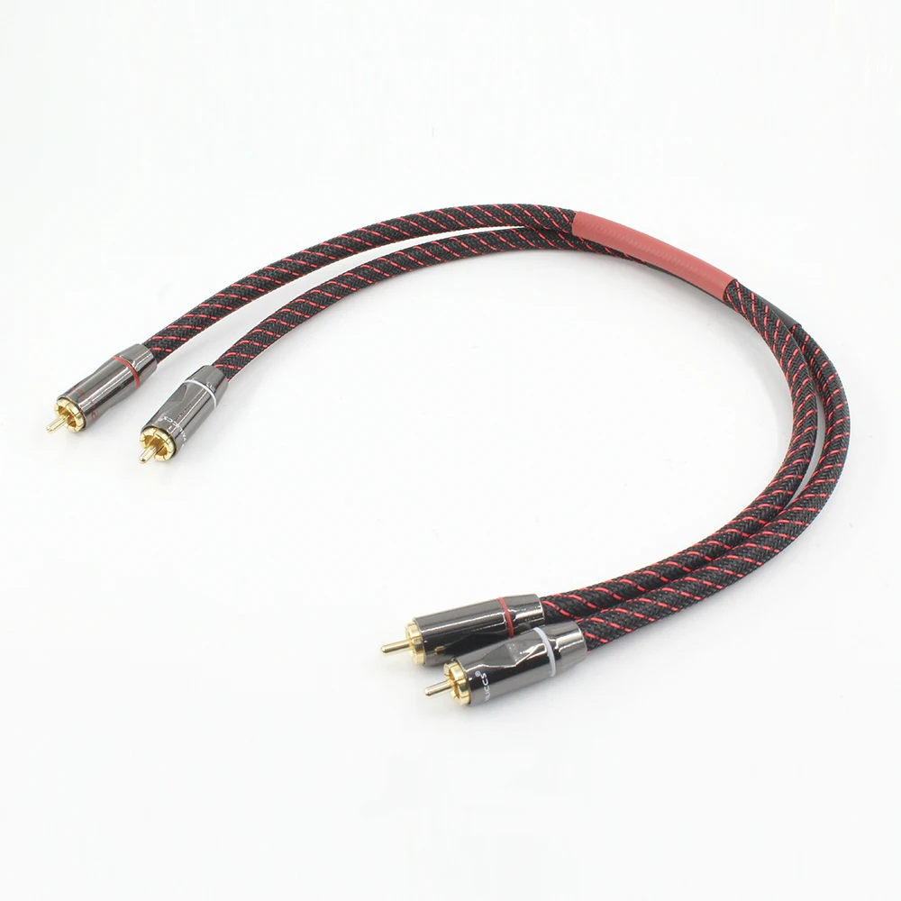 2Pcs/Pair CANARE Professional Audio Grade RCA Cable  Audio Male RCA to RCA HIFI For Amplifier DAC TV / 0.2M- 10M