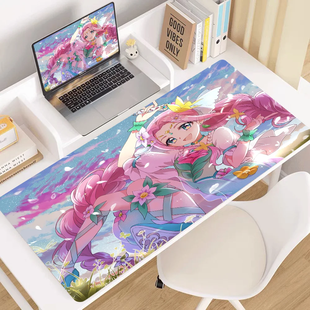 Precure Hirogaru Sky! New Laptop Gaming Mice Mousepad Size for large Edge Locking Game Keyboard Pad #6