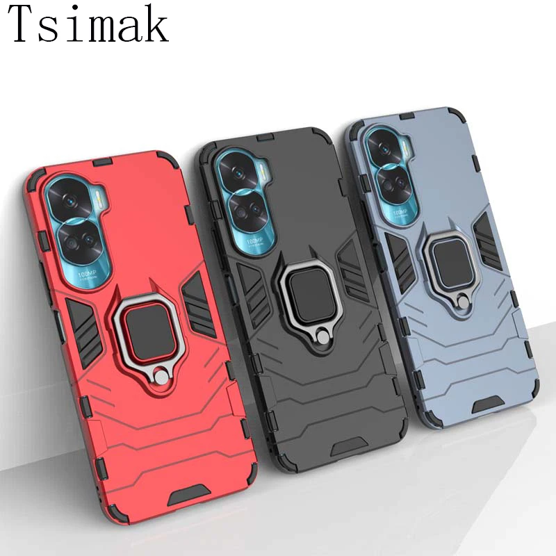 Shockproof Case For Honor 90 Lite Phone Cover Honor 70 Pro 90 Light 90Lite 5G Armor Holder Back Coque for Huawei P60 Pro Fundas