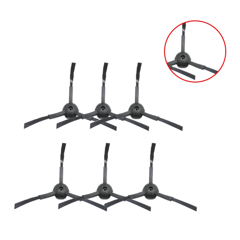 Ecovacs 진공 청소기용 사이드 브러시, 청소 로봇 CR120, CEN540, X50, 6 개