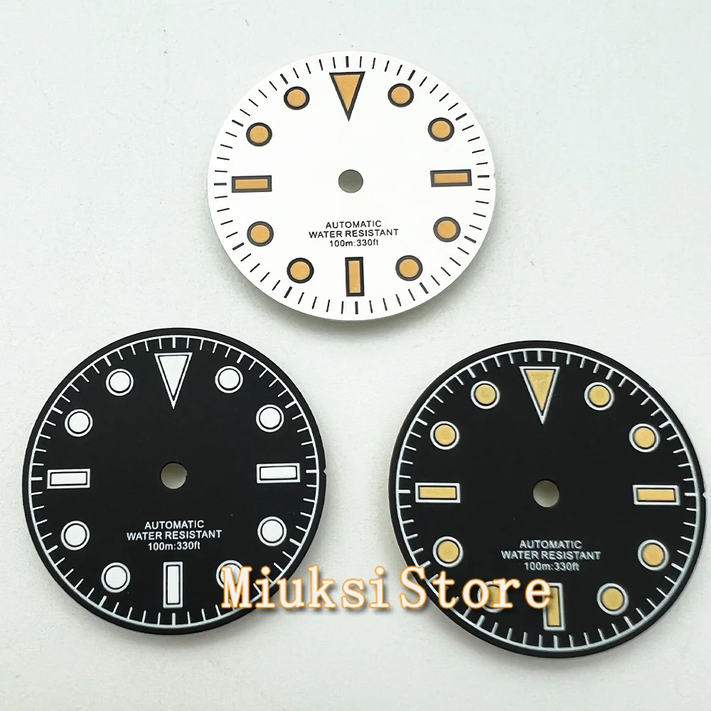 

29mm Sterile Watch Dial For NH34 NH35 ETA2824 2836 Miyota 8215 8205 821A DG2813 3804 Automatic Movement Orange Yellow Time Mark