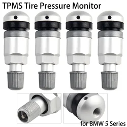 4pcs TPMS Tire Valve TPMS Tire Pressure Monitor For BMW 5 Series Tire Pressure Sensor Valves Replacement Repair Kit