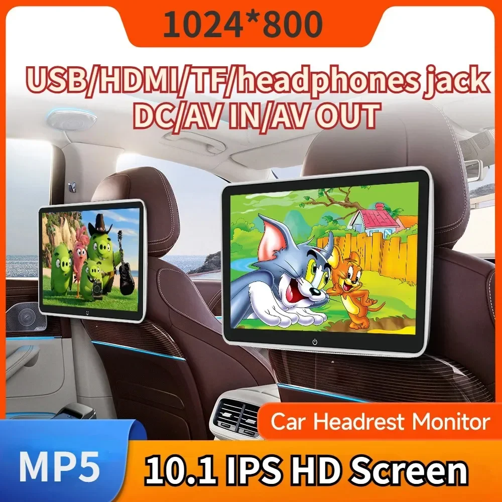 

10.1/11.6 Inch digital touch screenpanel Car Headrest Monitor MP5 Player Mirror Link FM HD BT With USB Screen Multimedia Player