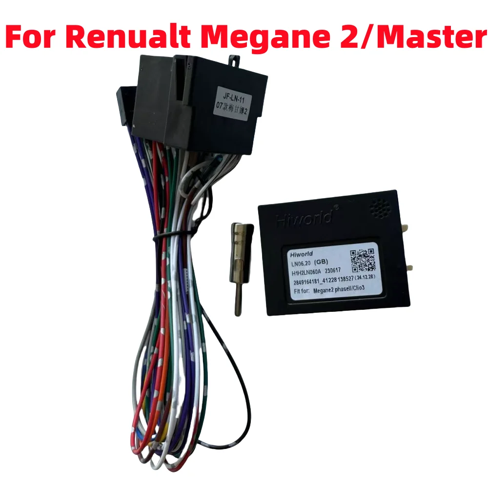 Canbus Box For Renualt Megane 2 2007/ Master 2006-2011/CLIO3/Trafic 2006 Android GPS Car Radio 16 Pin Wiring Harness Adapter
