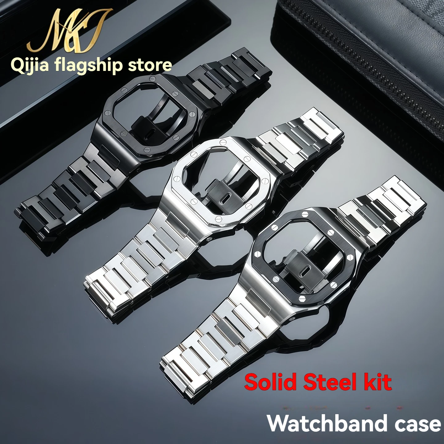 Premium Stainless Steel Case & Bracelet Full Mod Kit for Casio G-SHOCK DW5600/GW-M5610/GW-B5000/G5600 Square Watch Shell Upgrade