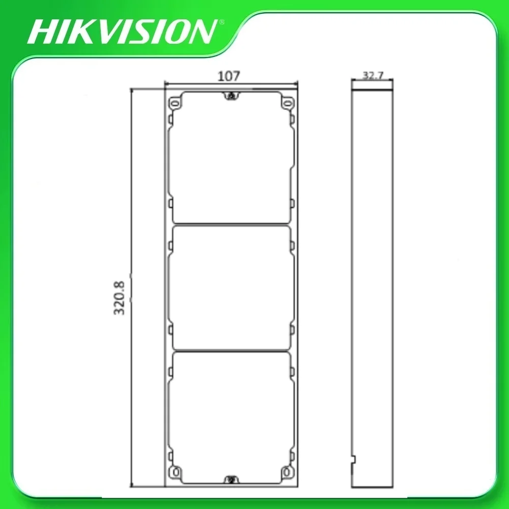 Hikvision DS-KD-ACW3/S 2nd فيديو داخلي بين قوسين لـ DS-KD8003- IME1(B)/NS DS-KD-IN DS-KD-KK/S DS-KD-KP DS-KABD8003-RS3