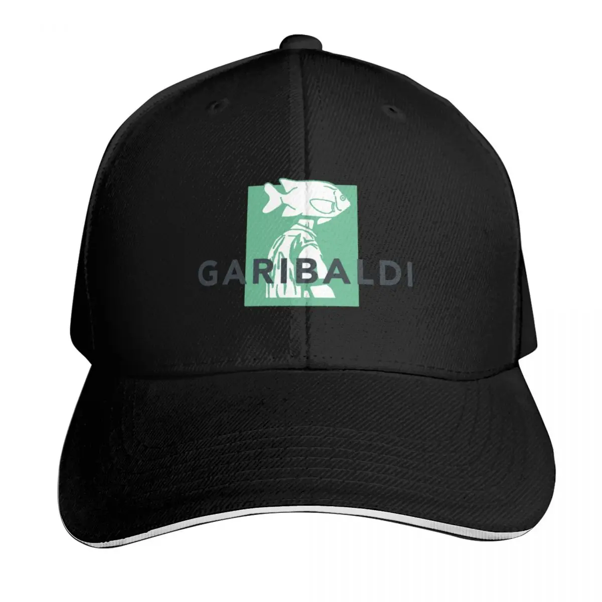 

Garibaldi Logo in Green & Navy Baseball Cap New In Hat western Hat Trucker Cap Golf Hat Man Men's Luxury Women's